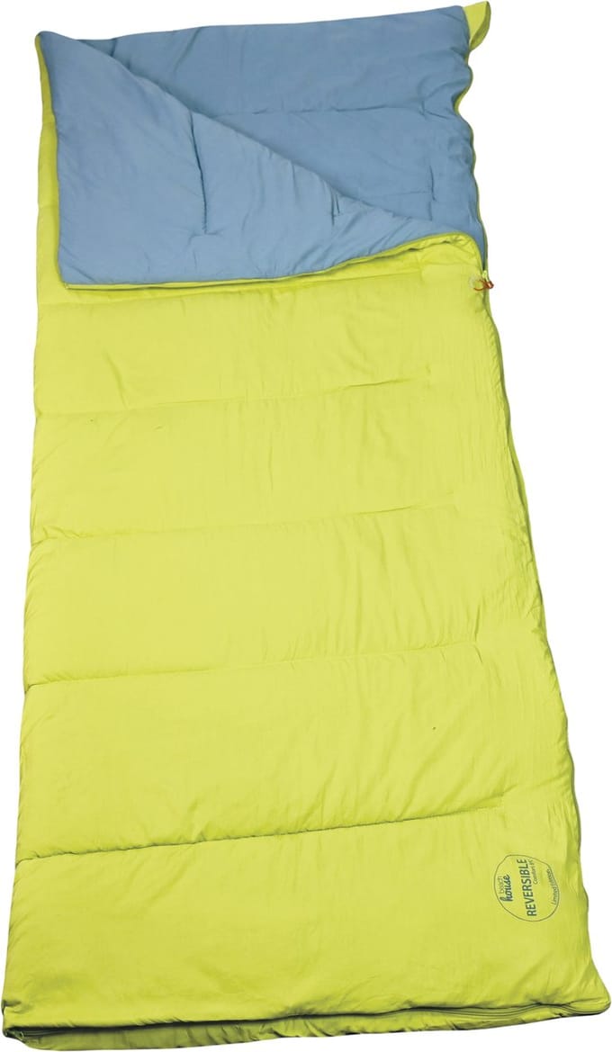 Polydaun Beach house - slaapzak - reversibel - GRS Isocraft® vulling - lime/blue - 80x210 cm