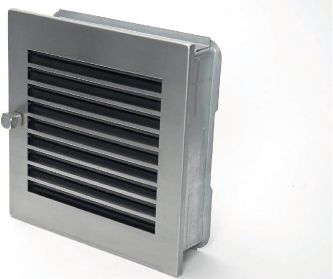 Ronde RVS Ventilatie Rooster 23x23 cm - Modern Design