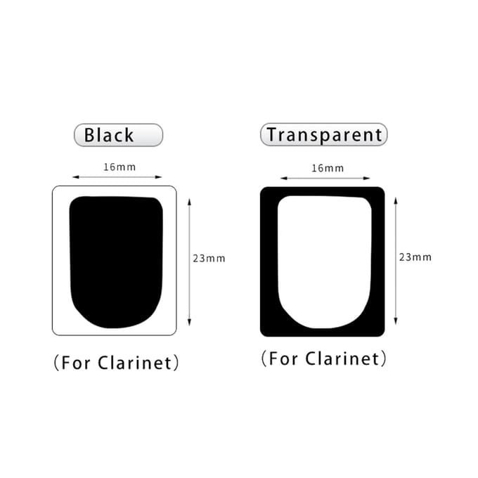 10 stuks Klarinet Mondstuk Kussens Mondstuk Patches Klarinet Mondstuk Pads Kussen Pads voor 0.8mm