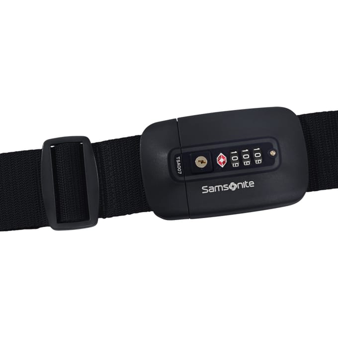 Samsonite Bagageriem - Travel accessoire riem met TSA-slot - black