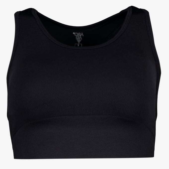 Osaga seamless dames sport BH zwart - Maat L