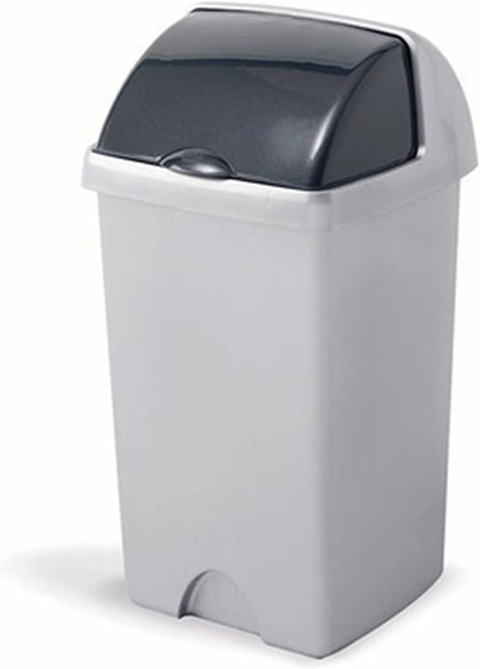 Afvalbak 'Nox' - Roll Top Prullenbak - 25 liter - Grijs