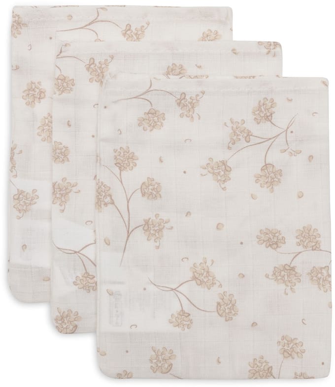 Jollein Hydrofiele Washandjes 15x20cm - Leafy Dreams - Katoen - 3 Stuks