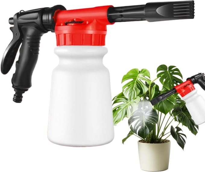 Schuimkanon Waterslang - Zeepdispenser Hogedruk - Auto Reinigen - Verbeterde Schuimtechnologie - 1L Capaciteit - Niet gespecificeerd