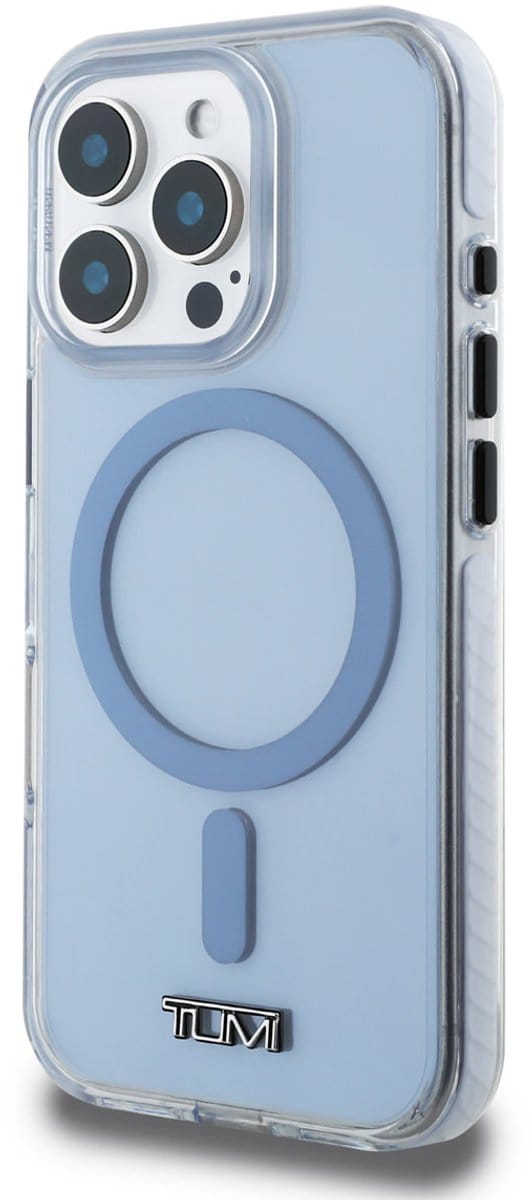 Tumi iPhone 16 Pro Max Back cover case - Magsafe - Shockproof - Transparent Glacier - Blue
