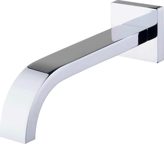 Wiesbaden Rombo baduitloop vierkant 25 cm 1/2'' chroom