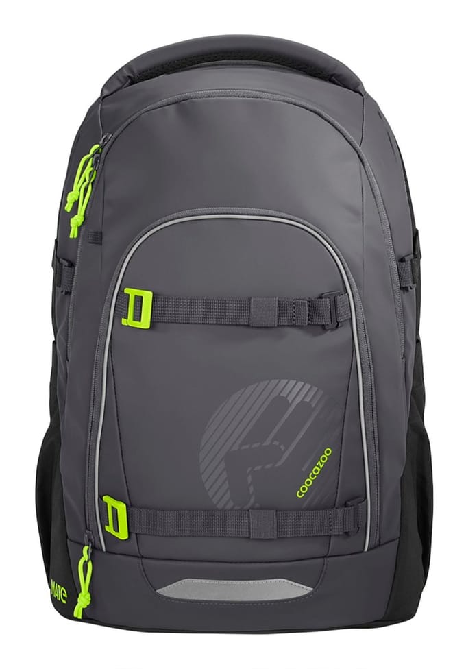 coocazoo schoolrugzak Mate School Backpack Tarp Black Thunder grijs