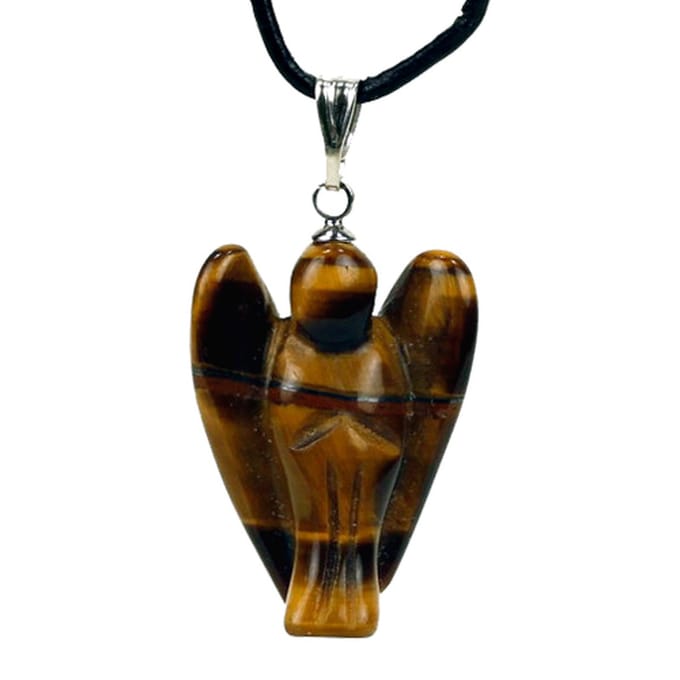 Engelen hanger tijgeroog - 3 - Mineraal - M