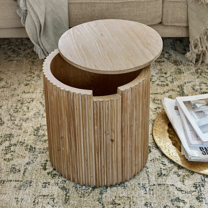 LOBERON Bijzettafel Saintouré crème