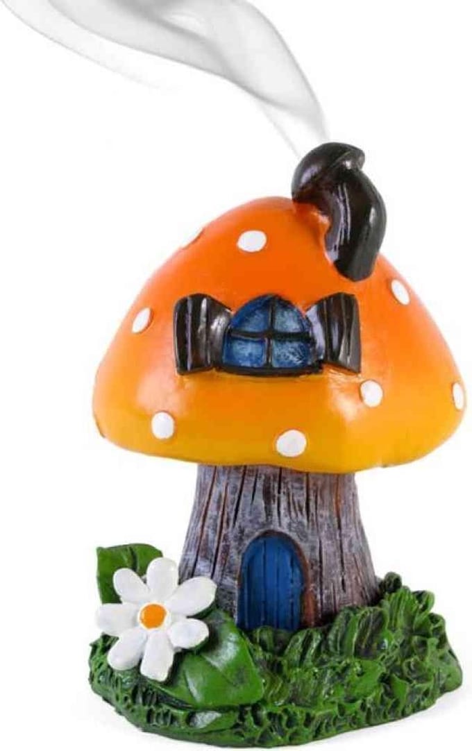 Something Different Wierookhouder Orange smoking Toadstool Oranje