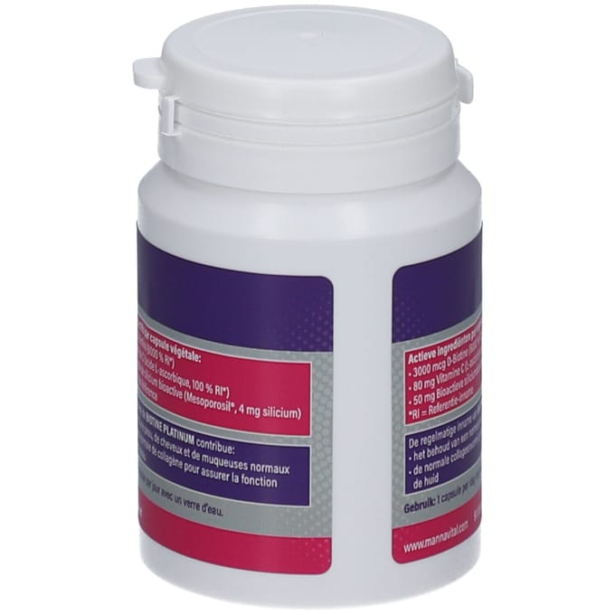 Mannavital Biotine Platinum 60 Gecomprimeerde tabletten