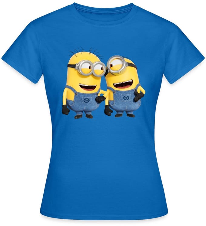 Minions Phil En Stuart Grappig T-Shirt Dames