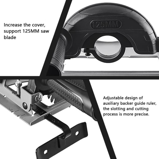 Support de positionnement pour meuleuse d'angle réglable de 0 à 45 mm et de 0 à 40 mm pour réglage de la profondeur de coupe