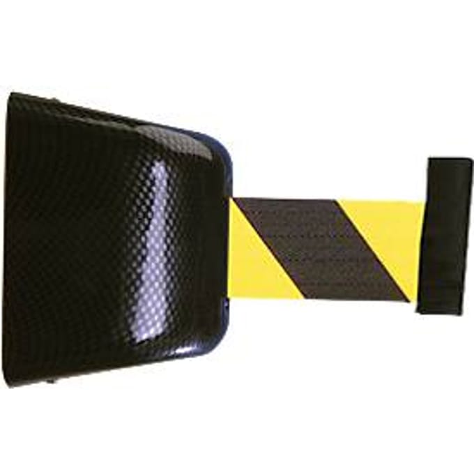 Trekband-muurcassette, magnetisch, 8 m, band zwart/geel