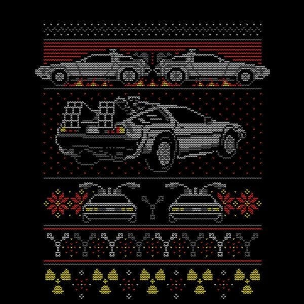 Back To The Future Back In Time For Christmas Dames Kerst T-Shirt - Zwart - M