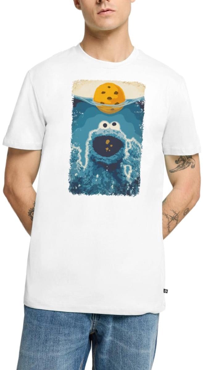 Sesamstraat Koekiemonster Haai Premium T Shirt Heren