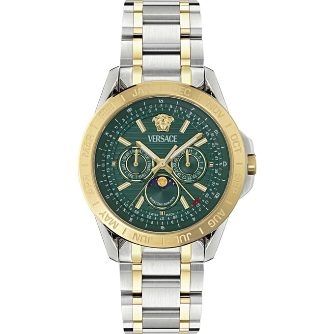 Versace Galaxy Moonphase VE0K00325 Horloge - Staal - Multi - Ø 43 mm