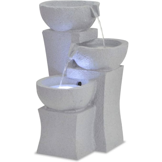Vidaxl Fontaine d'intérieur avec lumière LED, Résine synthétique