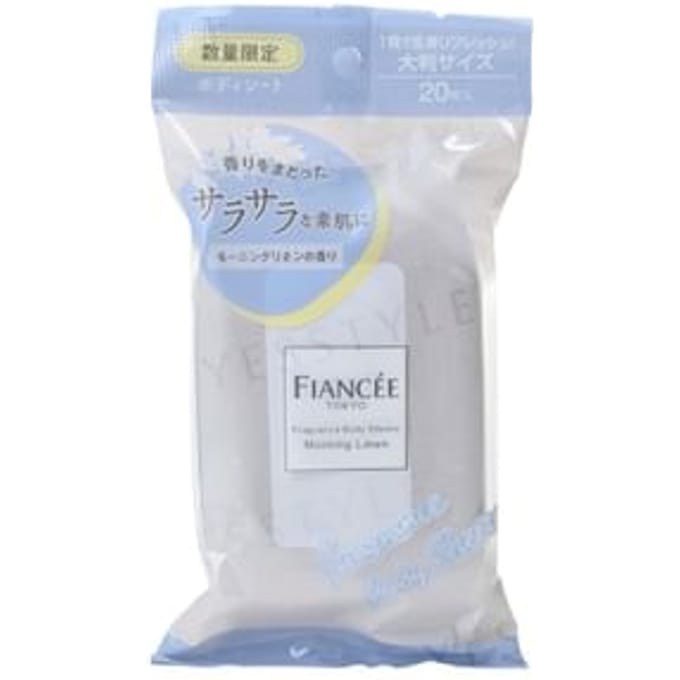 FIANCEE - Fragrance Body Sheets Morning Linen - 20 pcs
