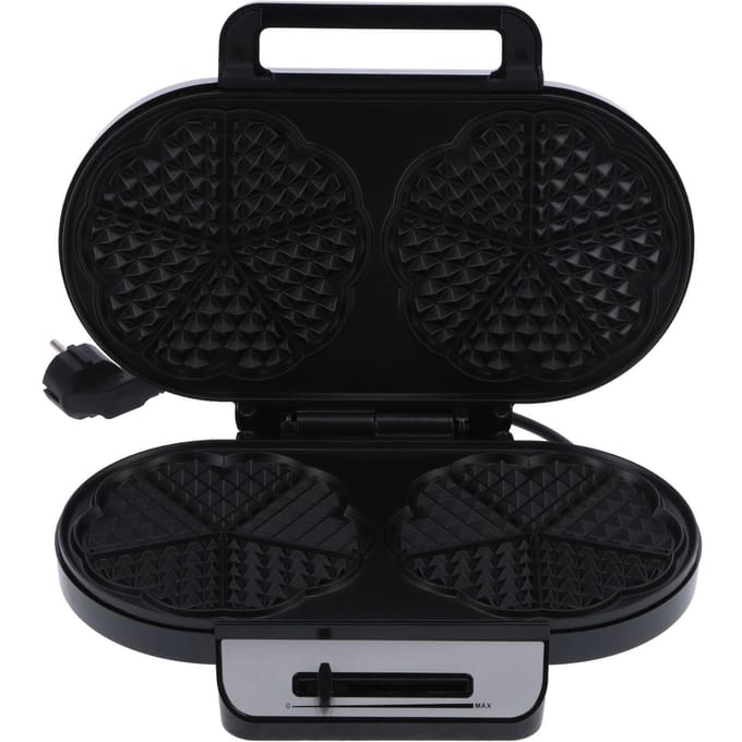 Multifunctionele Ontbijtmaker 1200W Dubbel Plaat Non-Stick Coating Wafelijzer voor Voedselbereiding black