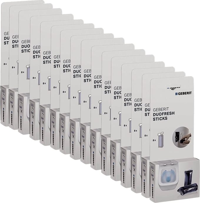 Geberit DuoFresh Sticks Toiletblok - 128 stuks - Mega Voordeelverpakking