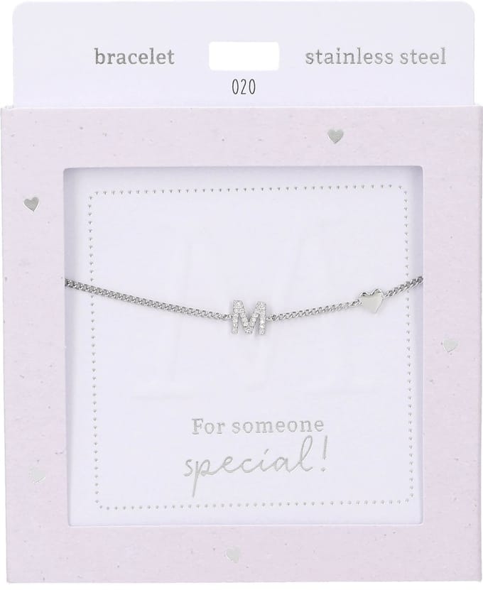 Depesche - Armband "Heart of Gold" - mot. 020 - M - silver