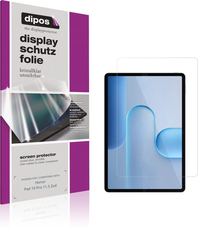 dipos – 2x Beschermfolie geschikt voor Honor Pad 10 Pro 11.5 Zoll | Krasbestendige & heldere Screenprotector Ultra-Thin