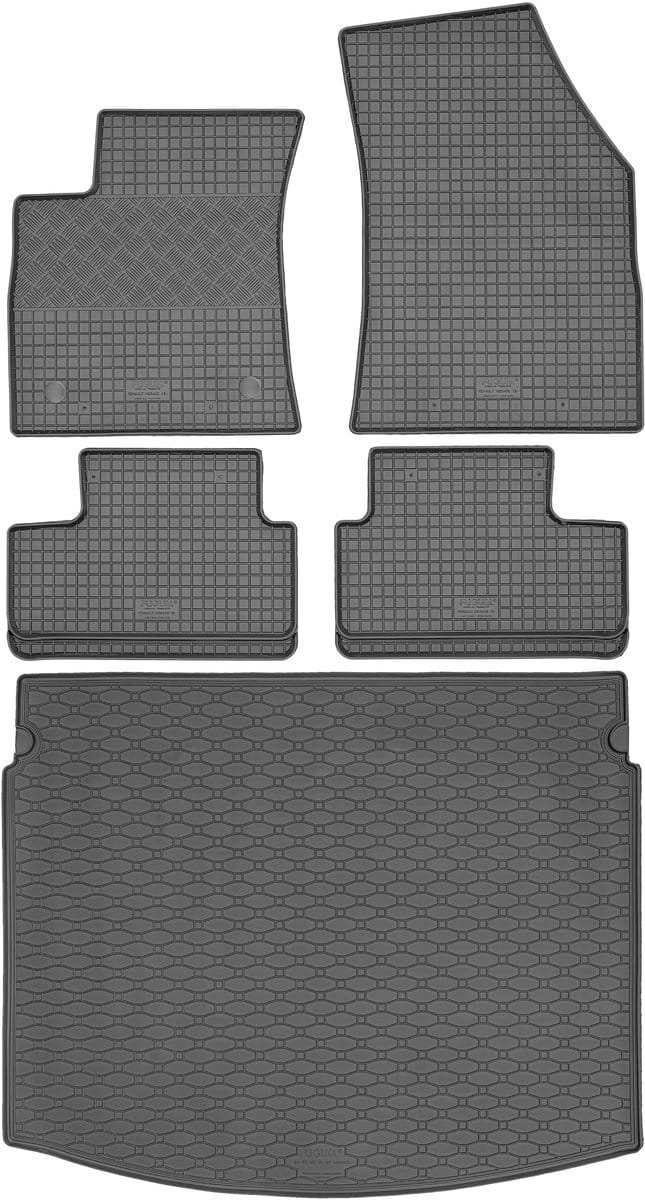 MAX-DYWANIK Rigum - Automatten Set - Renault Megane IV Kombi - Zwart - Perfecte Pasvorm