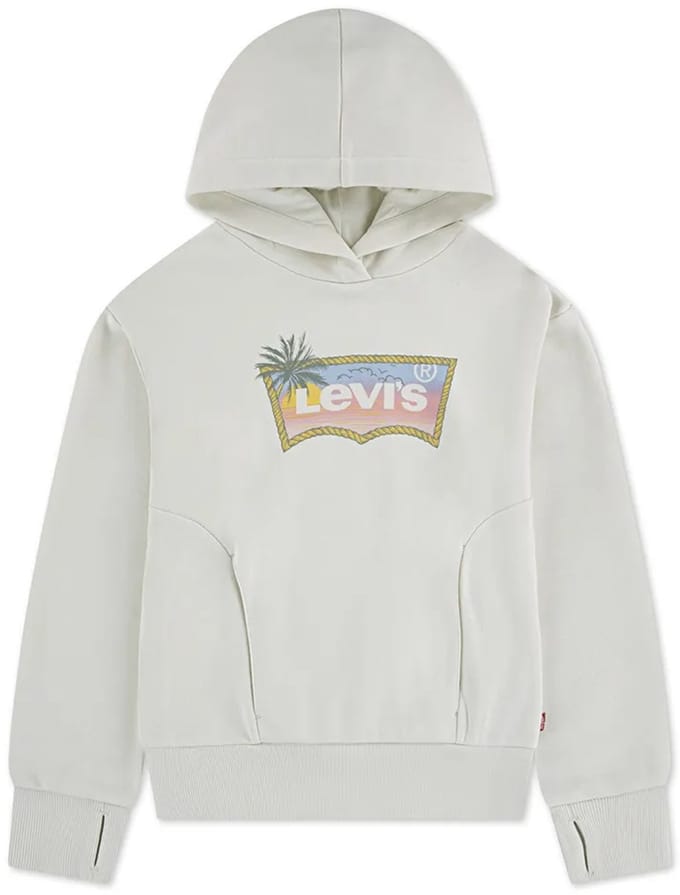 Levi´s ® Kids Ombre Batwing Hoodie Wit 12 Years Meisjes
