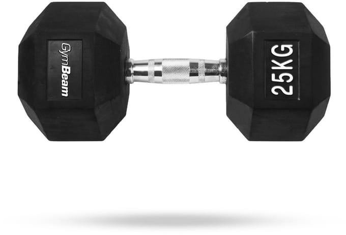 GymBeam Zeshoekige halter 25 kg