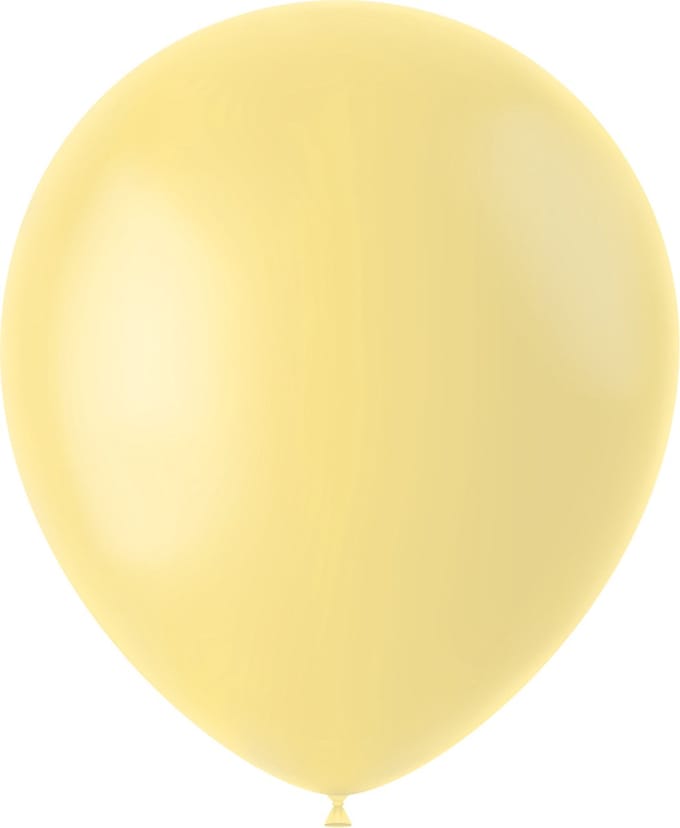 Folat - Gemar ballonnen Powder Yellow Mat 33 cm - 10 stuks
