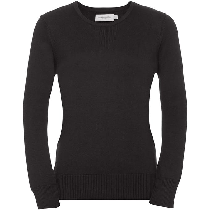 Russell Collectie Dames/Dames V-hals gebreide trui (Houtskool mergel)