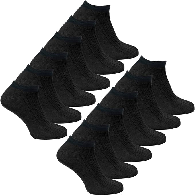 12 Pack Kinderen 100% Katoenen Trainingssokken