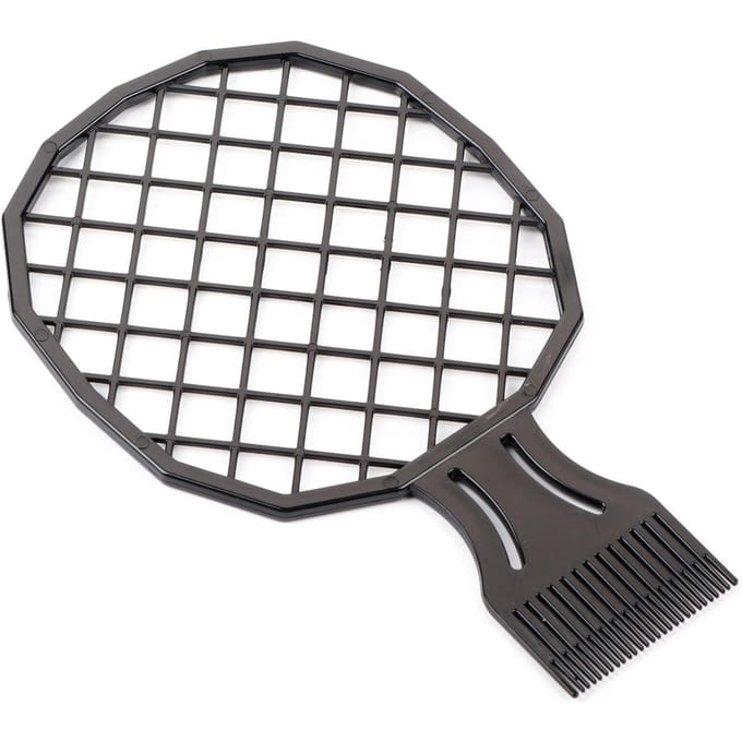 Mannen Afro Krullend Haar Kam Dreadlocks Aluminiumfolie Hot Perm Kam Kappersgereedschap gray