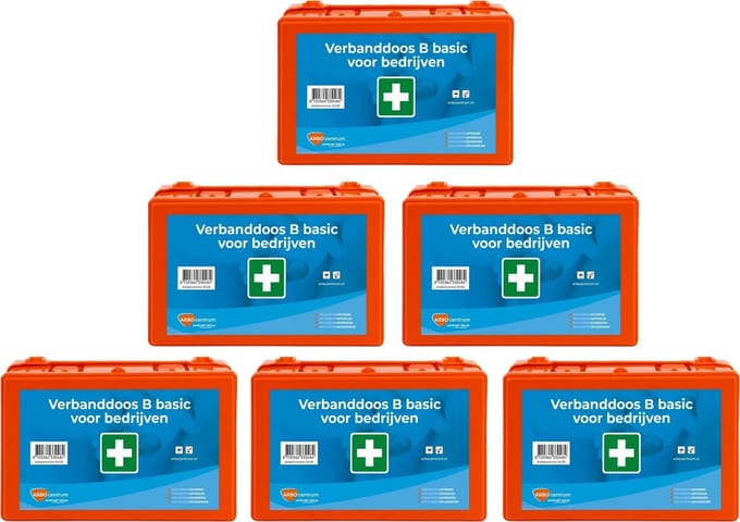 6-pack Verbanddoos B basic voor bedrijven