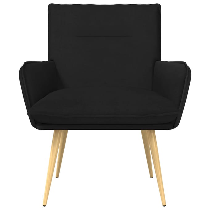 vidaXL - Fauteuil - Zwart - Stof