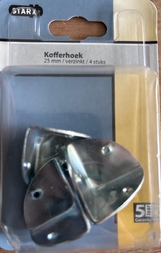 Starx Kofferhoek 25 mm verzinkt 4 stuks