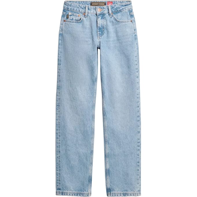 Superdry - Rechte jeans met middelhoge taille - Dames - Jeans