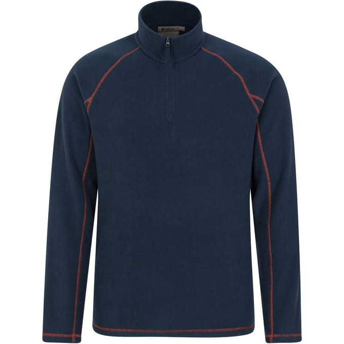 Mountain Warehouse Heren Ashbourne II Half Zip Fleece Top (Marine)