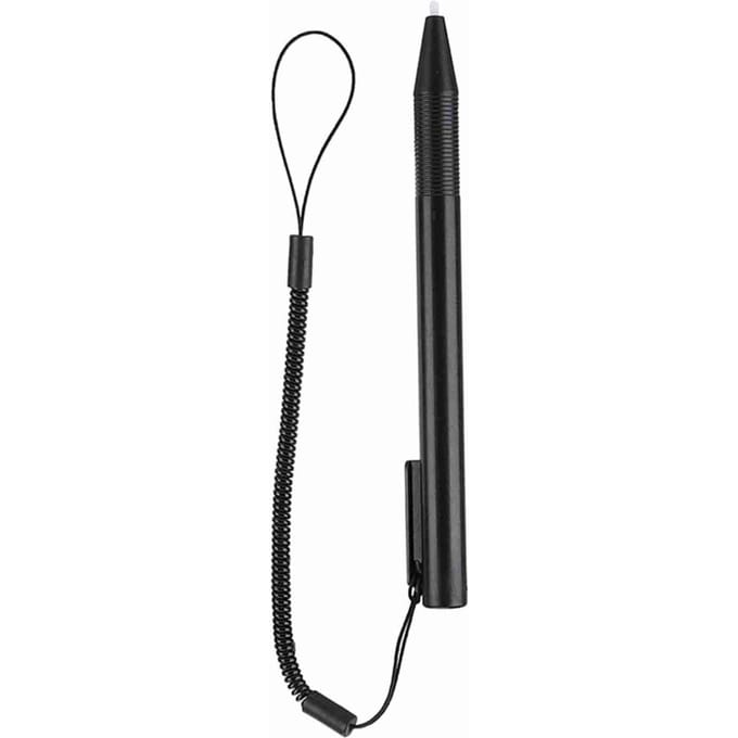 Resistieve touchscreen anti-kras styluspen met veerkabel voor POS PDA Navigator zwart