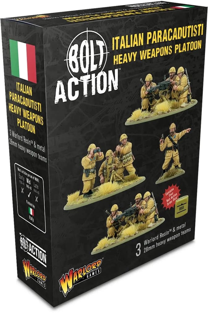 Italian Paracadutisti heavy weapons platoon (bolt action nieuw)