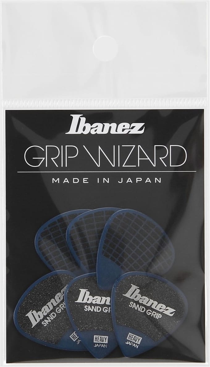 Ibanez PA16HSG-DB Sand Grip Plectrums 1.0mm (Dark Blue) - Plectrum set