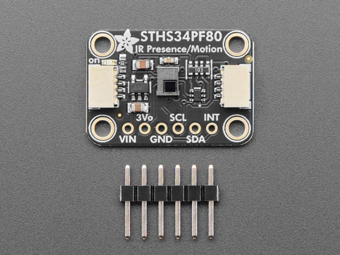 Adafruit STHS34PF80 IR Presence Motion Sensor – Product ID 6426 – STEMMA QT / Qwiic module
