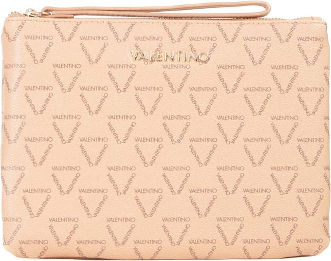 VALENTINO Toilettas Beauties Soft Cosmetic Case Beige / Multicolor Lichtbruin