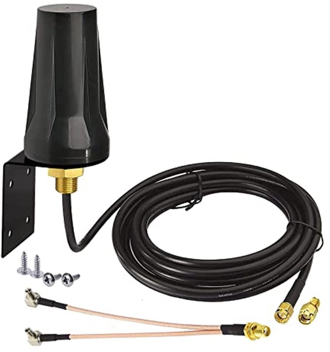 4G LTE Antenne Buiten 5dBi Waterdicht Met Dual TS9-M/SMA-F Scheidingskabel