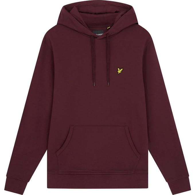 Lyle & Scott pullover hoodie in bordeauxrood
