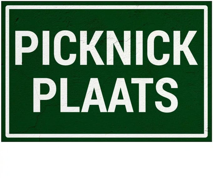 Picknickplaats bord | Sign Again materiaal | 45 x 30 cm