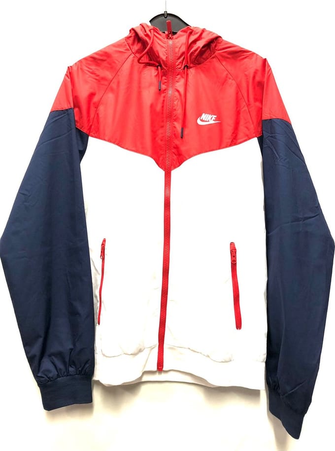 Nike Winter Jas - Wit/Rood/Blauw - Maat L