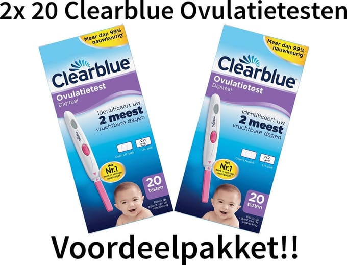 Clearblue Digital Ovulatietest - 2 Dozen 40 stuks - Voordeelverpakking