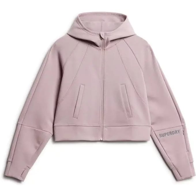 Superdry - Sport Tech Relaxed hoodie met rits - Dames - Hoodies